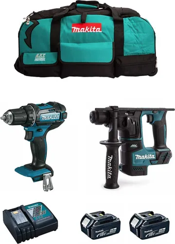 Makita 18V Kit MSB2P2 (DHR171 + DDF482 + 2 x 5,0 Ah + DC18RC + Trolley)