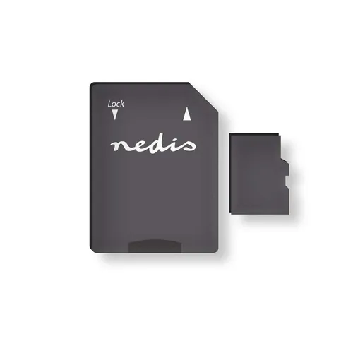 Nedis, microSDXC-Speicherkarte 64GB Class 10 UHS-I mit Adapter, Schwarz