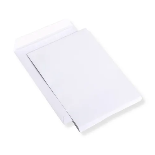 St. Versandtasche, Umschlag, Kuvert, ohne Fenster, A5, weiß, selbstklebend 25