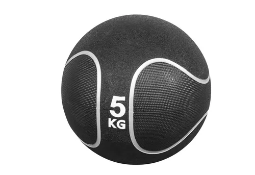 GORILLA SPORTS Hantel Medizinball Schwarz/Silber 5 KG