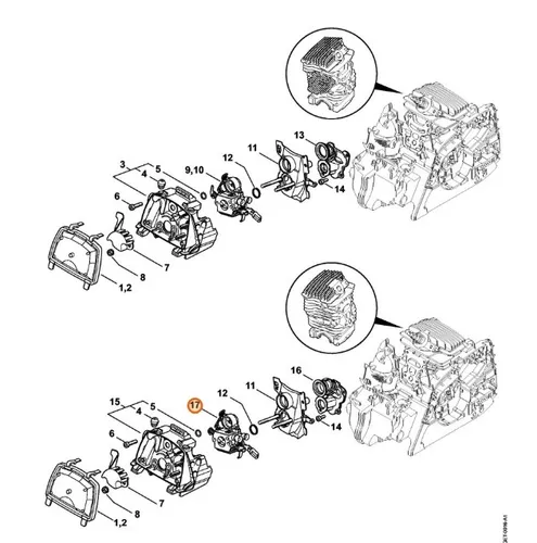 Original STIHL Vergaser C1Q-S121D für MS181 - Zubehör für Gartengeräte, sorgt für optimale Motorleistung und effizienten Betrieb Ihrer STIHL MS181.