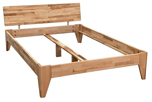 Betten-ABC Massivholzbett Rustica - 160x220 cm - Kernbuche in Naturoptik - Natur geölt