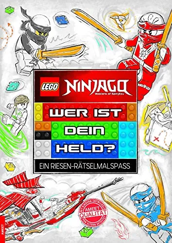 LEGO® NINJAGO™ Wer ist dein Held?: Ein Riesen-Rätselmalspaß