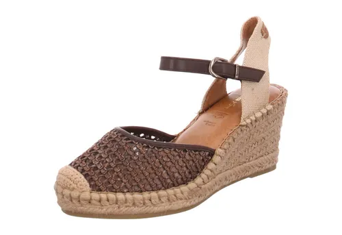 Tamaris Damen Espadrilles mit Keilabsatz, braun, 40 EU von Tamaris