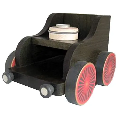 KWO Olbernhau Eisenbahnwagen - Handgefertigter Holzartikel - Nussknacker aus dem Erzgebirge, liebevoll aus Holz gefertigt, vereint traditionelle Handwerkskunst mit charmantem Design.