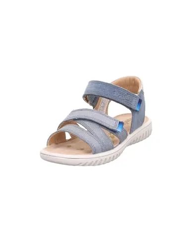 Superfit Mädchen Sparkle Sandale, Blau Silber 8000, 32 EU Weit