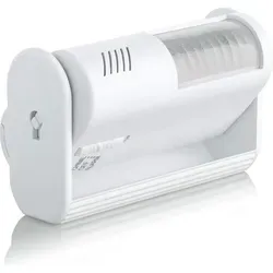 SEBSON Mini Bewegungsmelder mit Alarm und Klingel - Kabelloser Bewegungsmelder mit 360° schwenkbarem Gehäuse. Erfasst Bewegungen bis 8m und bietet zwei Alarmmodi: lautes Signal oder Türglockenton. Ideal für flexible Nutzung als Alarm oder Durchgangsmelder.