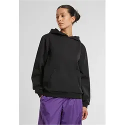 Urban Classics Damen Loose Light Brushed Fleece Hoody, Schwarz, XS - Damenmode mit lässigem Fit und leicht gebürstetem Fleece für angenehme Wärme. Ideal für entspannte Tage und vielseitig kombinierbar.