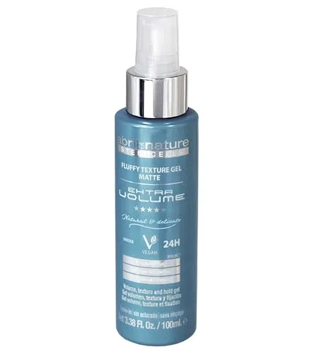 abril et nature – Volumen-Puder-Gel Für Feines Und Plattes Haar, Leichtes Leave-in-Hitzeschutzmittel, Verdickendes Gel Mit Starkem Halt, Stärkt Und Repariert, 100 ml