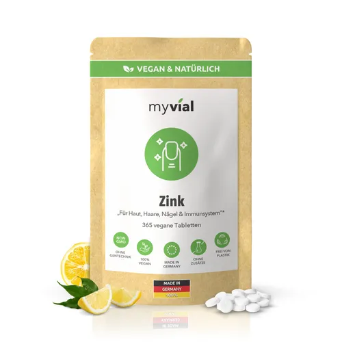 Zink 365 Tabletten vegan 25mg hochdosiert 12 Monate Vorrat Immunsystem