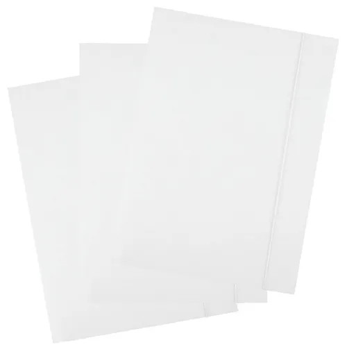 Set mit 23 Stück A4-Ordnern mit Gummiband, weiß, D.rect