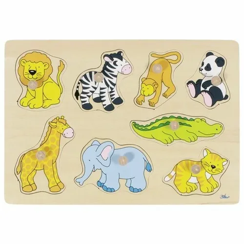 Steckpuzzle Holz goki Steck Puzzle Setzpuzzle Einlegepuzzle Kinderpuzzle NEU