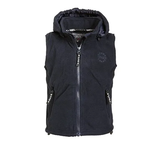 BMS Kids Windsmoother Kapuzen-Weste, Marine, Größe 80