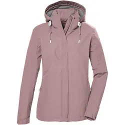 KILLTEC KOS 61 WMN JCKT - Sportliche Damen Outdoorjacke in rauchrosa - Funktionsjacke für Damen, wasserdicht und atmungsaktiv, ideal für Sommer und Übergangszeit. Abnehmbare Kapuze und nachhaltige Herstellung für umweltbewusste Abenteuer.