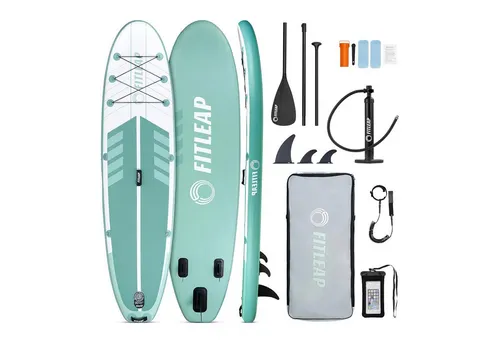 Fitleap Inflatable SUP-Board Set mit Hochdruckpumpe von Fitleap