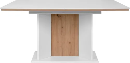 Ausziehbarer Esstisch NOVARA – von 160 bis 200 cm mit automatischer Öffnung - Esstisch mit automatischem Auszugssystem, perfekt für gesellige Abende. Aus robusten Spanplatten und MDF, ideal für jedes Esszimmer.