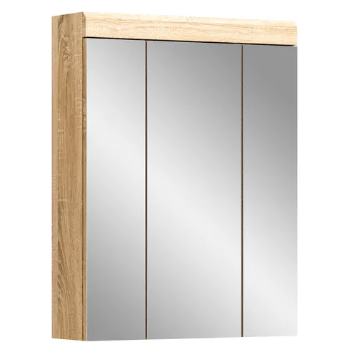 Badezimmerspiegelschrank SCHLOONSEE 60cm - Spiegelschränke mit 3 Spiegeltüren, 9 Fächern und 6 höhenverstellbaren Einlegeböden – in modernen Farben erhältlich und ideal für Ihr Badezimmer.