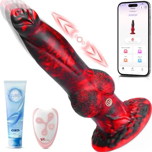 Dildo Sex Vibratorensets für Frauen Sex Toys, Anal Dildo Sex Spielzeug für die Frau, Fantasie Dildos Prostata Stimulation Männer mit 7 Stoßfunktion, Knoten Vibrator Analplug für Männer Sex Toy