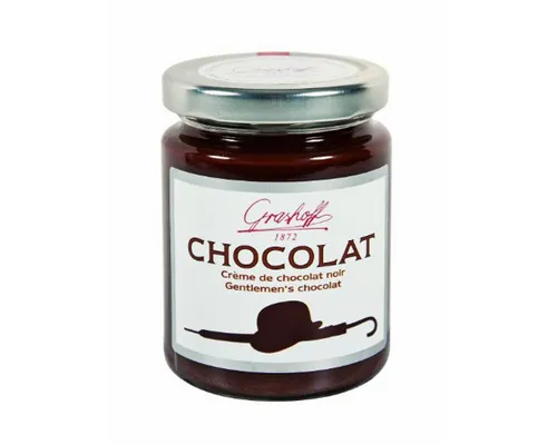 Grashoff Schokoaufstrich, Grashoff Dunkle belgische Schokoladencreme Pur Gentlemen 250g