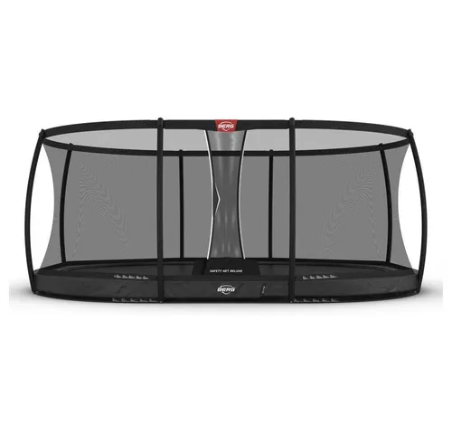 Berg Bodentrampolin BERG Trampolin Oval 520 cm Grand Elite InGround Grey / grau + Safety