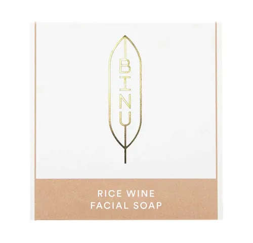 BINU BEAUTY Gesichts-Reinigungscreme Facial Soap - Rice Wine 100g - Vegane Gesichtsseife mit koreanischem Reiswein und Reiskleie. Ideal zum Abschminken, entfernt sanft Make-up und überschüssigen Talg. Ohne synthetische Duftstoffe, plastikfrei verpackt.