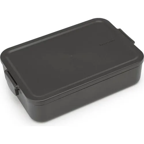 Brabantia Lunchbox Make & Take 25.5 x 16.7 x 6 cm, Dunkelgrau (203060)
