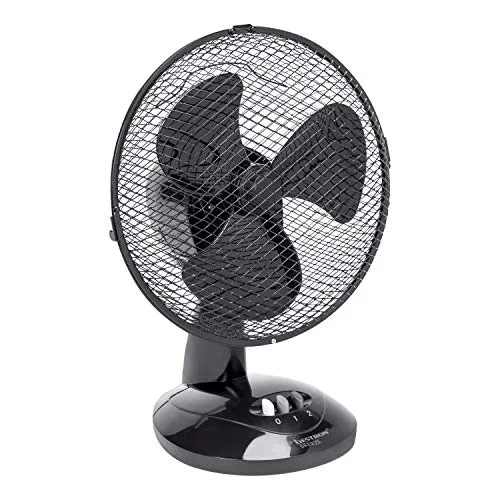 BESTRON DDF27Z Tischventilator 27 cm - Stand- & Tischventilatoren mit 30W Leistung, oszillierend und neigbar für optimale Luftzirkulation im Innenbereich. Ideal für jeden Raum!