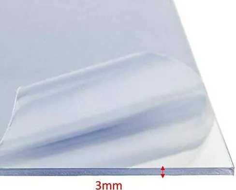 Polycarbonatplatten PC MASSIVPLATTE 3 MM klar 700X400 mm UV-Beständig