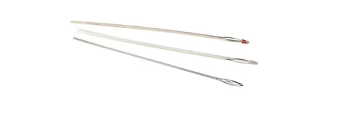 Folia Flechtnadel 195 mm aus Stahldraht in silber von folia