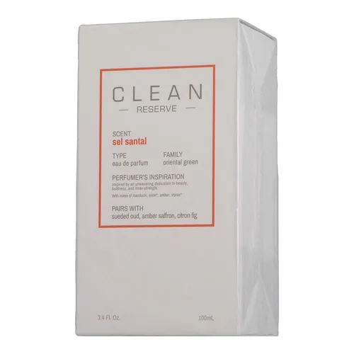 Clean Reserve Sel Santal Edp Spray 100ml - Unisex Duft mit holziger Komposition, inspiriert von mediterranen Ferien. Erleben Sie die Frische von Meeresbrise und Feigen in einem luxuriösen Eau de Parfum.
