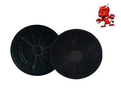 Original Maschinen Teufel SET 2 Aktivkohlefilter Fettfilter Kohlefilter Filter passend für MIZ 0023 Dunstabzugshaube Abzugshaube Respekta
