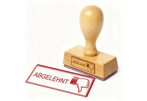 Dekolando Stempel ABGELEHNT – Holzstempel 48x18 mm
