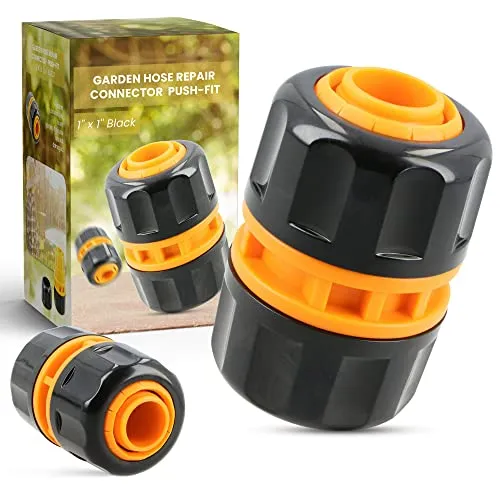 Instalguru Gartenschlauch Reparator 1'' x 1'' Schlauchkupplung Adapter Verbinder Fitting Wasserschlauch Verbindungsstück Schlauchverbinder Verbindung Zwei Schläuchen Verlängerung Gartenzubehör