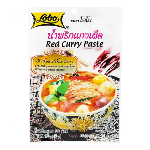 Lobo Rote Currypaste Thailändische Curry Paste rot Würzpaste kaeng 50g Red Curry