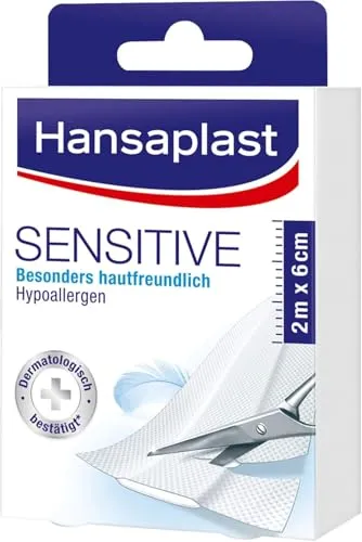 Hansaplast Sensitive Pflaster 2m x 6cm, 1 St