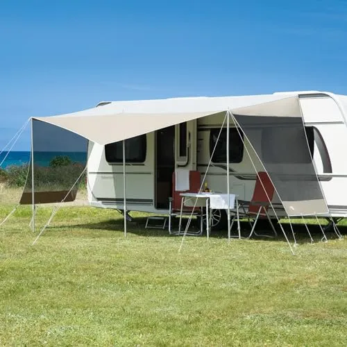 dwt Wohnwagen Sonnendach Coco 240 cm tief mit UV-Schutz