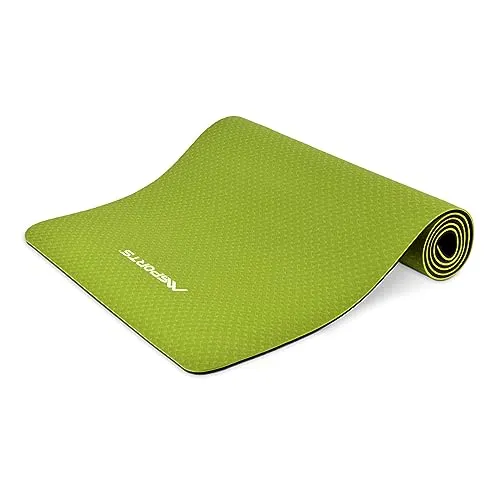 MSports® Gymnastikmatte - Extrem rutschfeste Yogamatte für alle Sportarten - Sportmatten für Yoga, Pilates und Gymnastik. Die Msports Yogamatte ist gelenkschonend, rutschfest und umweltfreundlich – ideal für Indoor und Outdoor Aktivitäten.