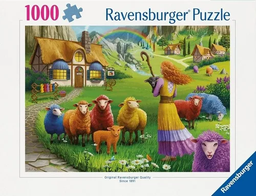 Puzzle 1000 Gefärbte Wolle