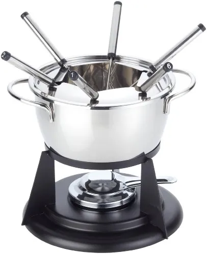 Küchenprofi Fondueset ST. MORITZ aus Edelstahl für 6 Personen