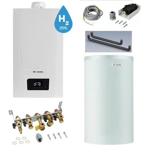 Remeha Vorteils Paket 46 Tzerra Ace Matic 15 kW Warmwasserspeicher