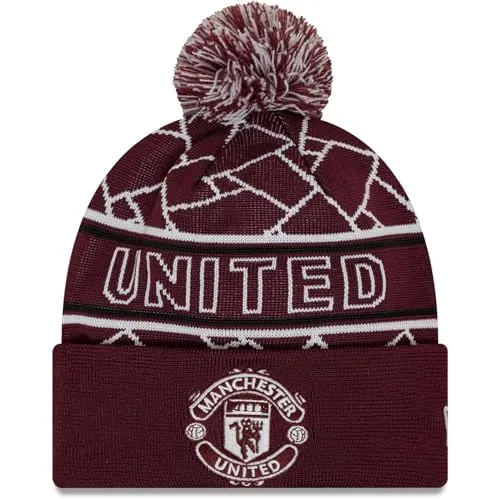 New Era Winter Bommel Mütze - SPORT BEANIE Manchester United - Stylische Wollmütze für Unisex Erwachsene, ideal für die Freizeit im Winter. Mit praktischem Bommel und hochwertigem Material für besten Tragekomfort.