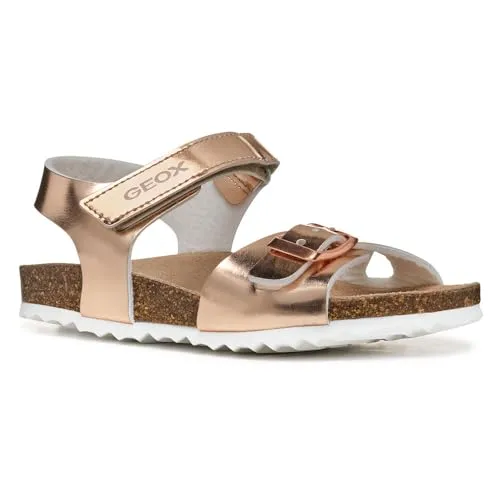 Geox J Adriel Girl C Sandal, Rose Gold, 28 EU von Geox