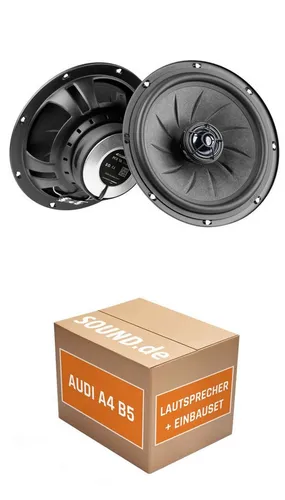 JUST SOUND best choice for caraudio Lautsprecher Boxen Einbauset Eton PFX16 Audi A4 B5 Auto-Lautsprecher (70 W, 16 cm)