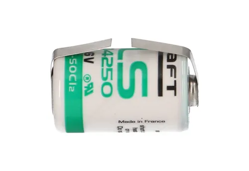 Saft Saft Lithium 3,6V Batterie LS 14250 1/2AA - Zelle LF in U-Form Batterie
