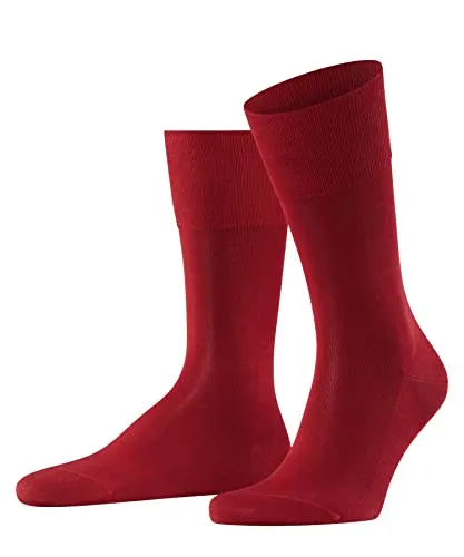 FALKE Herren Socken Tiago M SO Fil D'Ecosse Baumwolle einfarbig 1 Paar, Rot (Scarlet 8280), 41-42