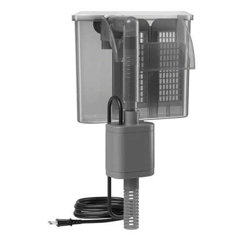 SunSun HBL-303 Hang on Filter Aquarium Anhängefilter 350l/h für Aquarien bis 40l, mit Filtermedien