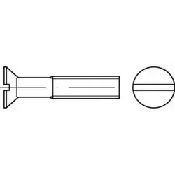 ISO 2009 Senkkopfschraube M16x35 Messing blank Schlitz - 25 Stück - Maschinenschrauben aus Messing, korrosionsbeständig und ideal für präzise Anwendungen, 25 Stück im Set.