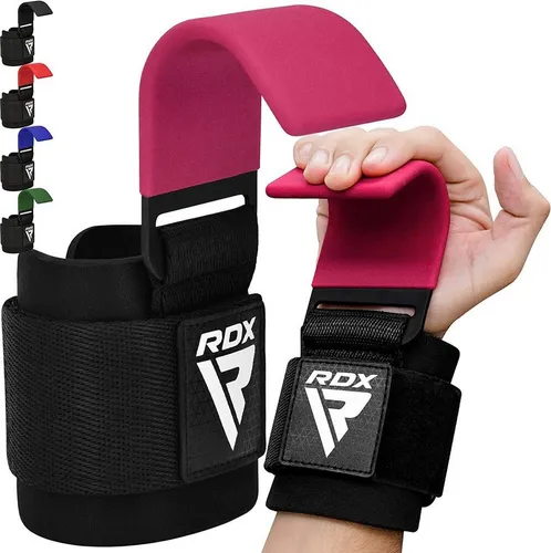 RDX Zughilfen Haken Krafttraining in pink von RDX