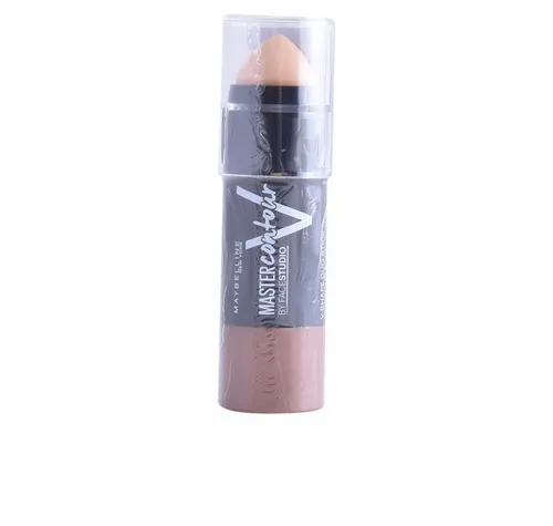 MAYBELLINE NEW YORK Concealer MASTER CONTOUR V-SHAPE Duo Stick #2-Medium - Duo Stick für perfekte Konturierung: Mit einem dunkleren Farbton für Schatten und einem helleren für Highlights erzielen Sie mühelos die trendige V-Gesichtsform. Cremige Textur für einfaches Verblenden und einen natürlichen Look.