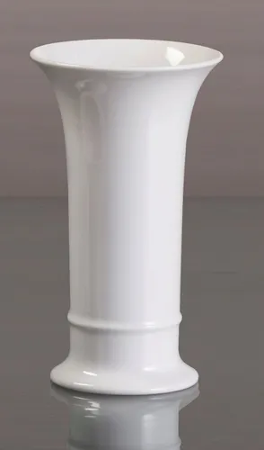 Kaiser Porzellan Dekovase Trompete - Elegante weiße Vase - Vasen aus hochwertigem Porzellan, 12 cm x 20 cm x 12 cm, ideal für stilvolle Dekoration und Blumenarrangements.